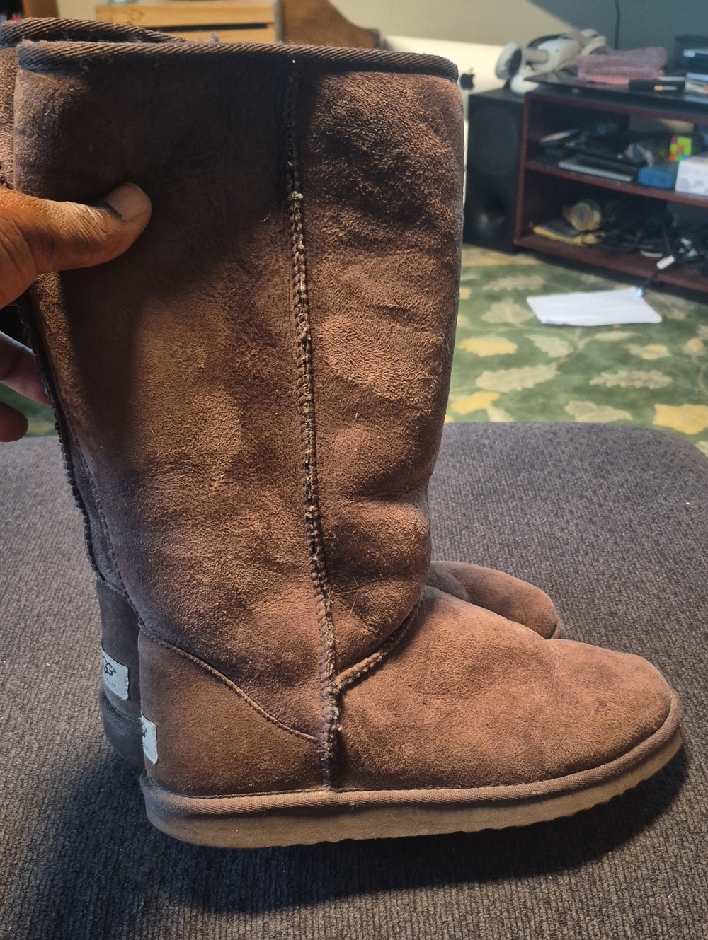 UGG Women's Tall Suede Winter Boots in Brown
